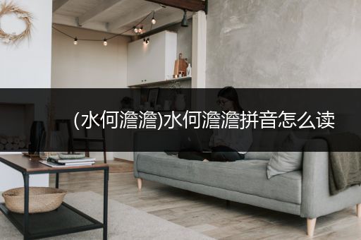 （水何澹澹)水何澹澹拼音怎么读